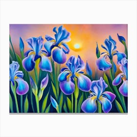 Sunset Iris Canvas Print