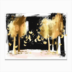 Gold Trees 2 Canvas Print