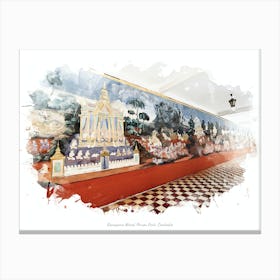 Ramayana Mural, Phnom Penh, Cambodia Canvas Print