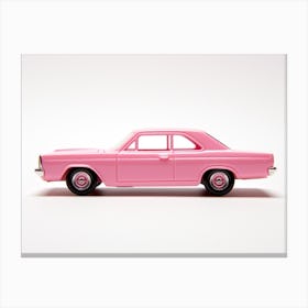 Toy Car 68 Dodge Dart Pink Canvas Print