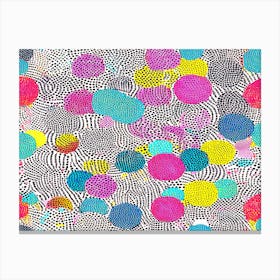 Colorful Dots Canvas Print