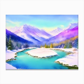 Arctic Beauty: A Winter Wonderland Canvas Print