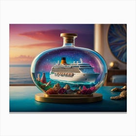 Ship In A Bottle 20 Canvas Print
