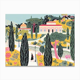 Athens illustration Canvas Print