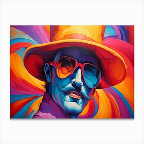 Man In Hat Canvas Print