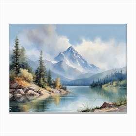 Mountain Lake Canvas Print