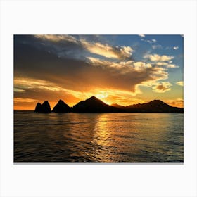 Sunset In Cabo San Lucas Canvas Print