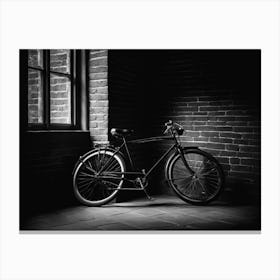 Bicycle In A Window Canvas Print