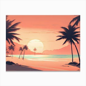 Vector Landscape 2 Canvas Print