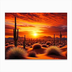 Desert Sunrise Canvas Print