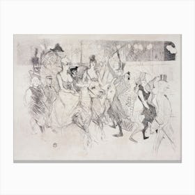 Une Redoute Au Moulin Rouge (1893), Henri de Toulouse-Lautrec Canvas Print