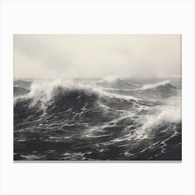 Moody Sea Painting Canvas Print