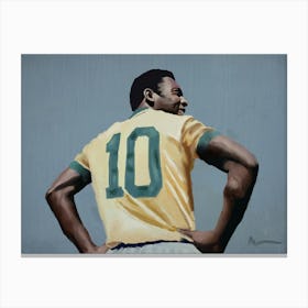 Brazilian Soccer Player Pele Canvas Print
