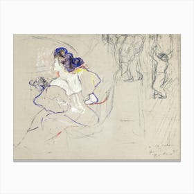 Madame Thadée Natanson Misia Godebska (1872–1950), Henri de Toulouse-Lautrec Canvas Print