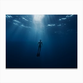 Scuba Diver Canvas Print