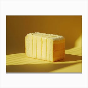 Slice Of Butter Cake Canvas Print