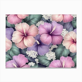 Hibiscus Wallpaper 1 Canvas Print