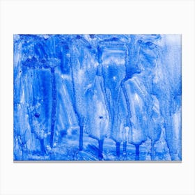 'Blue Abstract Painting Canvas Print