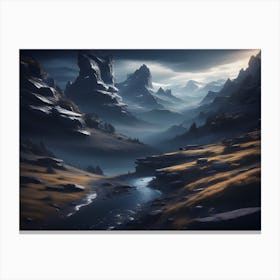 Valley Of The Shadows Canvas Print