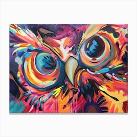 Colorful Owl Canvas Print