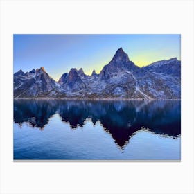 Fjords Of Greenland (Greenland Series) 4 Canvas Print