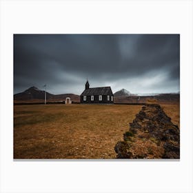 Black Church Canvas Print