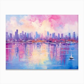 Melbourne Skyline Canvas Print