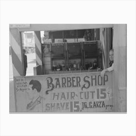 Untitled Photo, Possibly Related To Decorations In Front Of Mexican Barbershop, San Antonio, Texas By Canvas Print