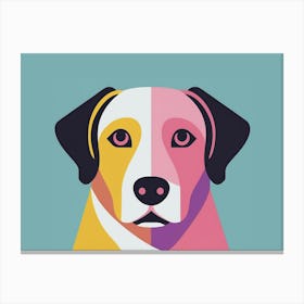 Labrador Dog Portrait Illustration Canvas Print