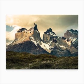 Landscapes Raw 15 Torres Del Paine (Chile) Canvas Print
