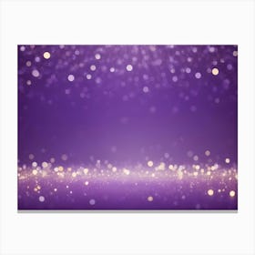 A Purple Background With Bokeh Lights, Creating A Soft And Dreamy Atmosphere Canvas Print