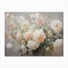 Spring Flower Arrangement Oil Painting Canvas Print