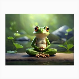 Frog Meditation 7 Canvas Print