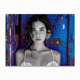 Girl With Freckles 1 Canvas Print