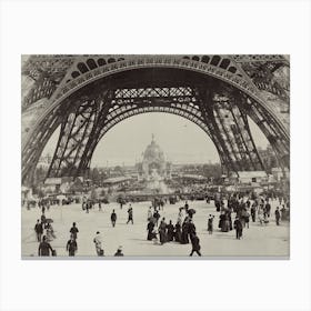 Under The Eiffel Tower From L Album De L Exposition Canvas Print