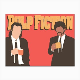 Minimalist Pulp Fiction 1 Canvas Print