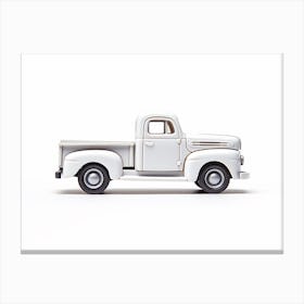 Toy Car 49 Ford F1 White Canvas Print
