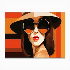 Woman In A Hat 2 Canvas Print