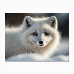 Arctic Fox 4 Canvas Print