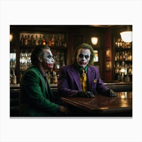 Joker And Batman 2 Canvas Print
