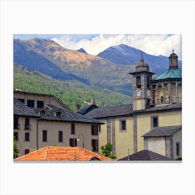 Church In The Mountains Canvas Print