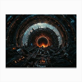 Space Tunnel 1 Canvas Print