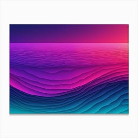Abstract Ocean Background Canvas Print