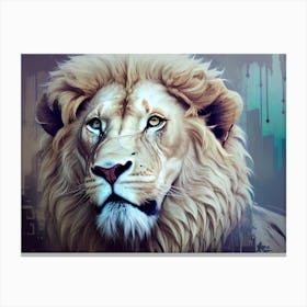 Lion Portrait 32 Canvas Print