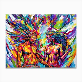 Unified Bliss - 'Two Lovers' Canvas Print