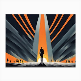 Unseen Heroes , vector art Canvas Print