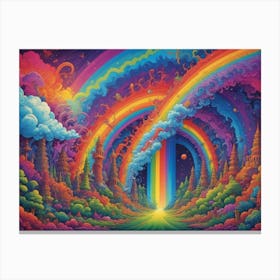 Rainbow In The Sky 2 Canvas Print