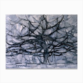 Gray Tree, Piet Mondrian Canvas Print