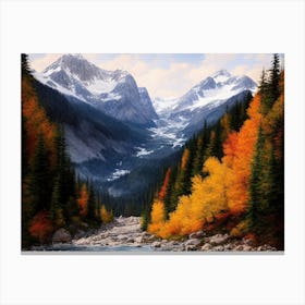 Fall Arrives In The High County 1 Canvas Print