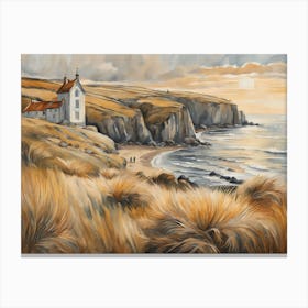 European Coastal Painting (10) Canvas Print